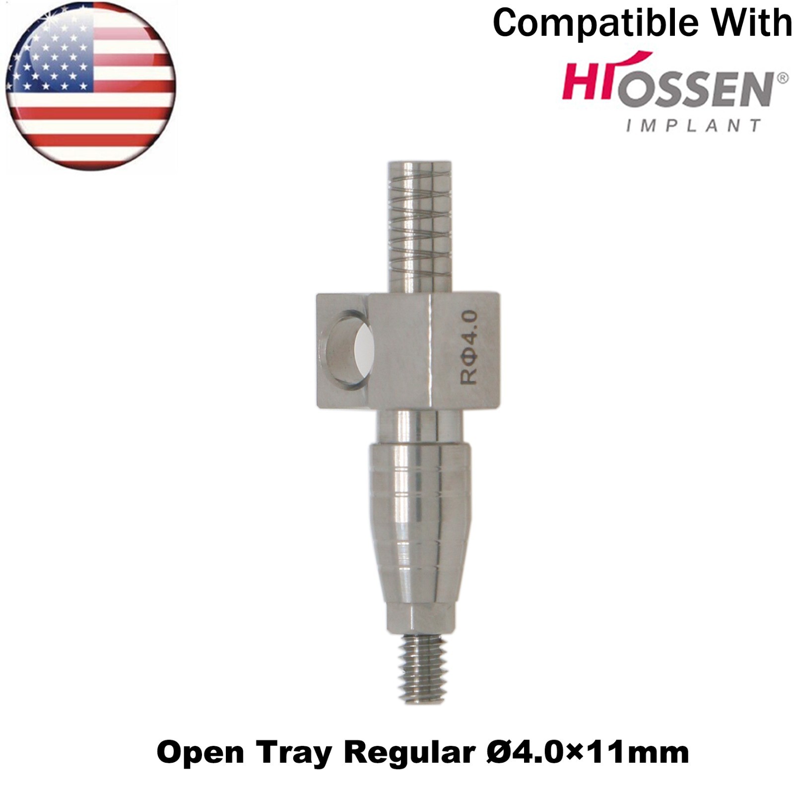 US Dental Transfer Impression Coping Open Tray Lab Analog Fits Hiossen Osstem