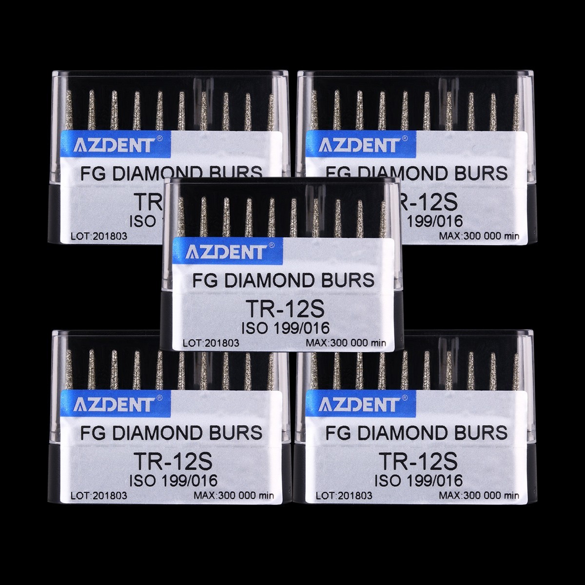 100pcs Dental Super Coarse Diamond FG Burs TR-12S for High Speed Handpiece