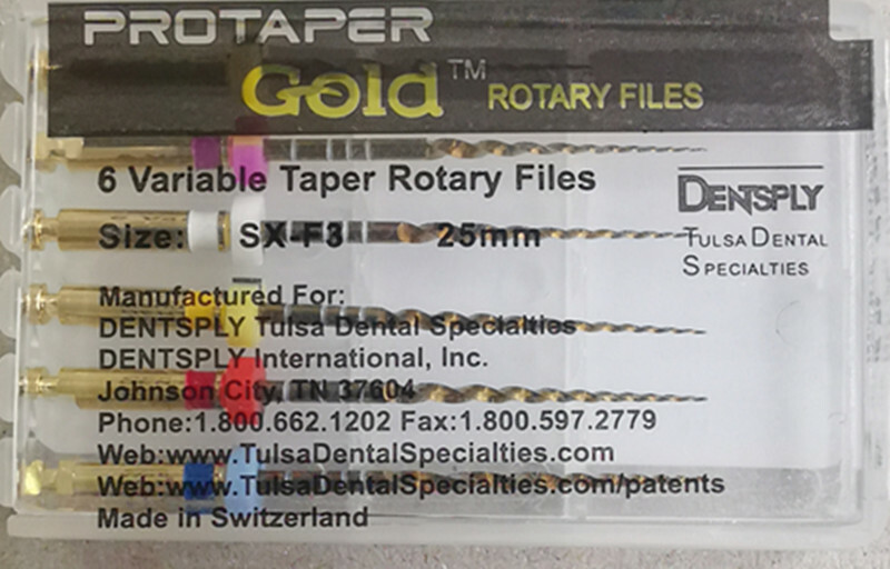 3Packs Protaper Gold Rotary Files Dentsply Tulsa Assorted Endodontics Endo