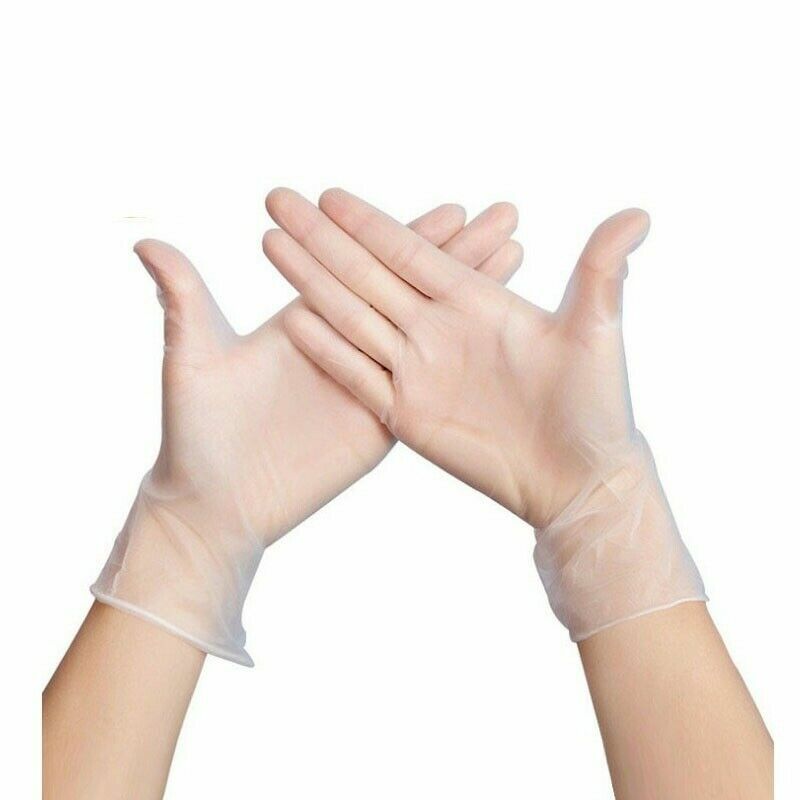 disposable Vinyl Gloves Powder Free small medium large XL ships from USA 100pack