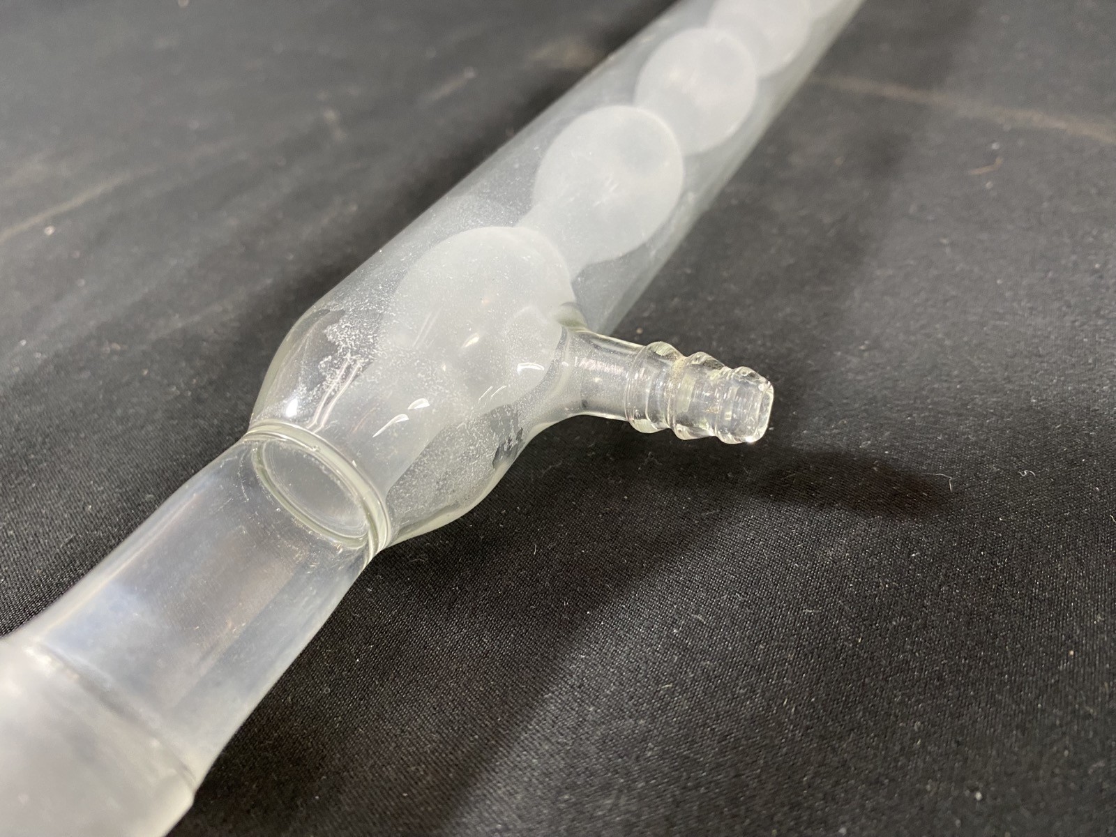 KIMAX Glass 24/40 6-Bulb 300mm Jacket 450mm OAL Allihn Condenser 431000 #2