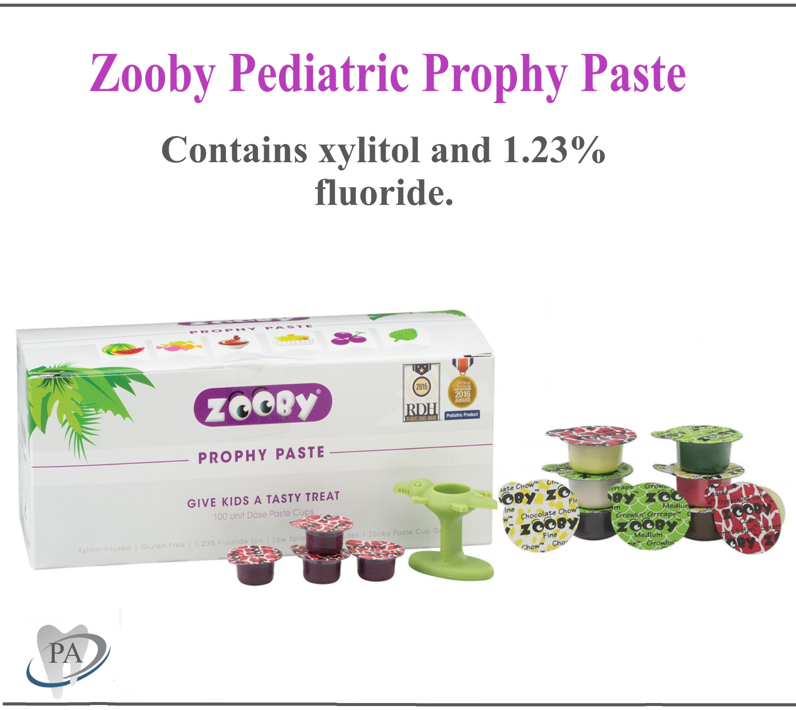 Prophy Paste Dental Prophylaxis Coarse Zooby Pediatric Prophy Paste, Animal Pack