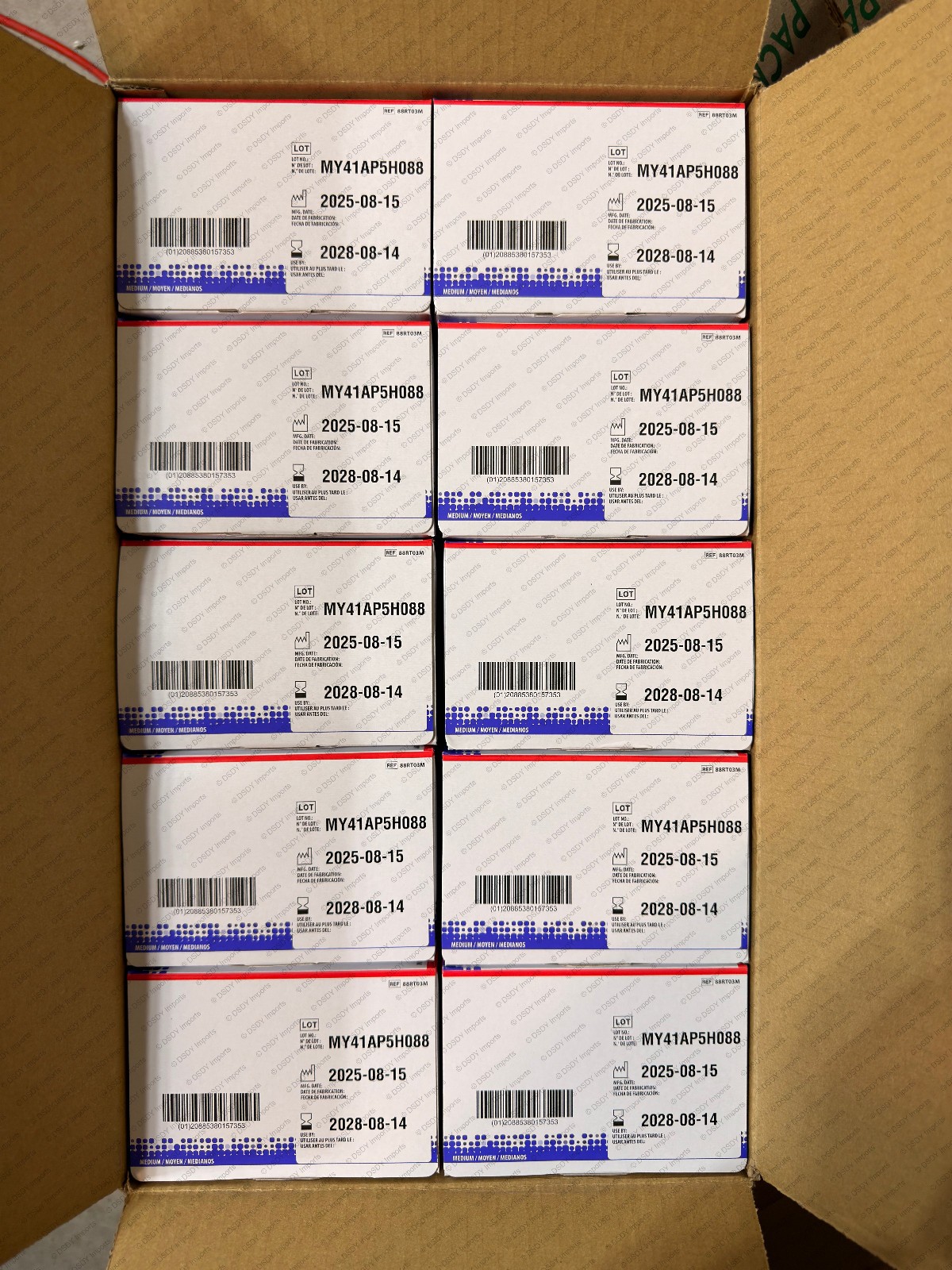 2500 MEDIUM HALYARD NITRILE STERLING SG EXAM GLOVES (1xCASE) powder & latex free