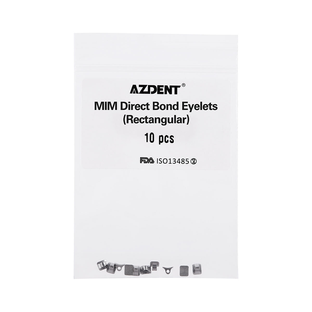 Dental Mono Ortho Direct Bond Round Base Lingual Buttons Eyelet Traction Hooks