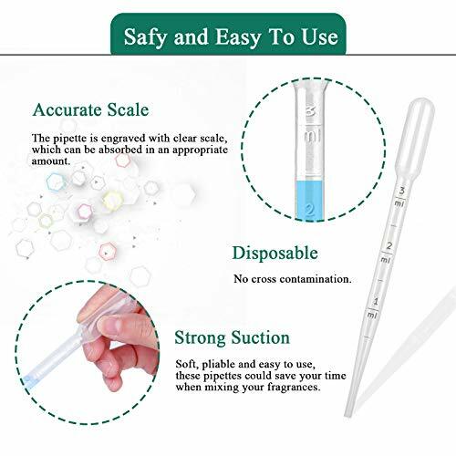 200PCS 3ml Disposable Plastic Transfer Pipettes, Moveland Calibrated Dropper for