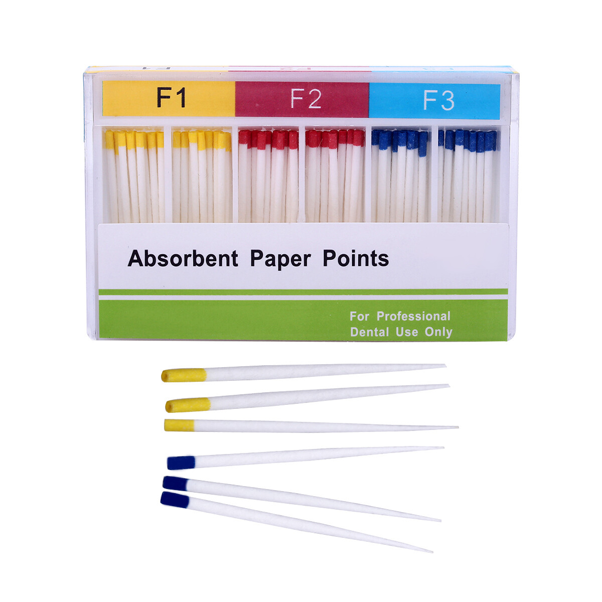 Dental Gutta Percha Points & Absorbent Paper Endo Endodontics Root Canal F1F2F3