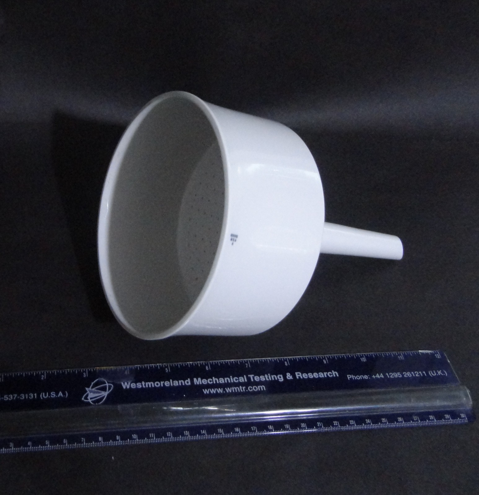 Vintage Coors Porcelain Laboratory Buchner Filter Funnel- Rubber Fitting No. 832
