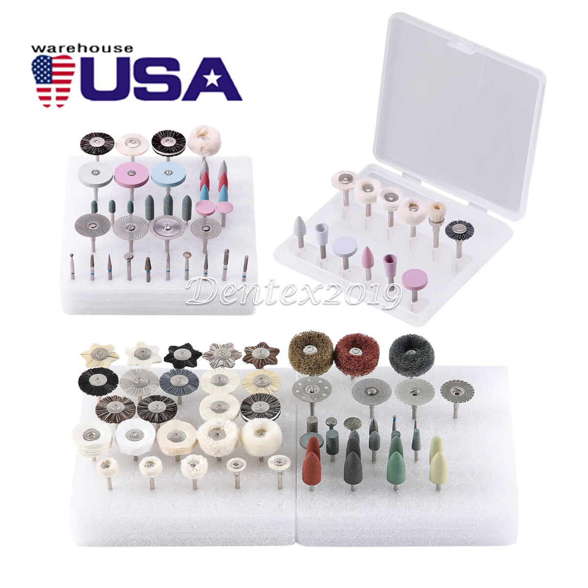 Dental Composite Polishing Kit Ceramics RA/HP Diamond for Low Speed Handpiece