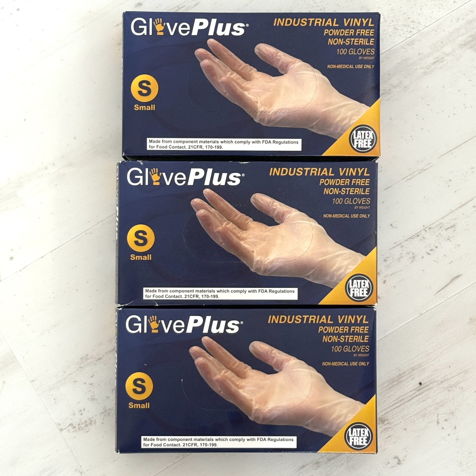 300 Size Small Industrial Vinyl Disposable Gloves Powder Free