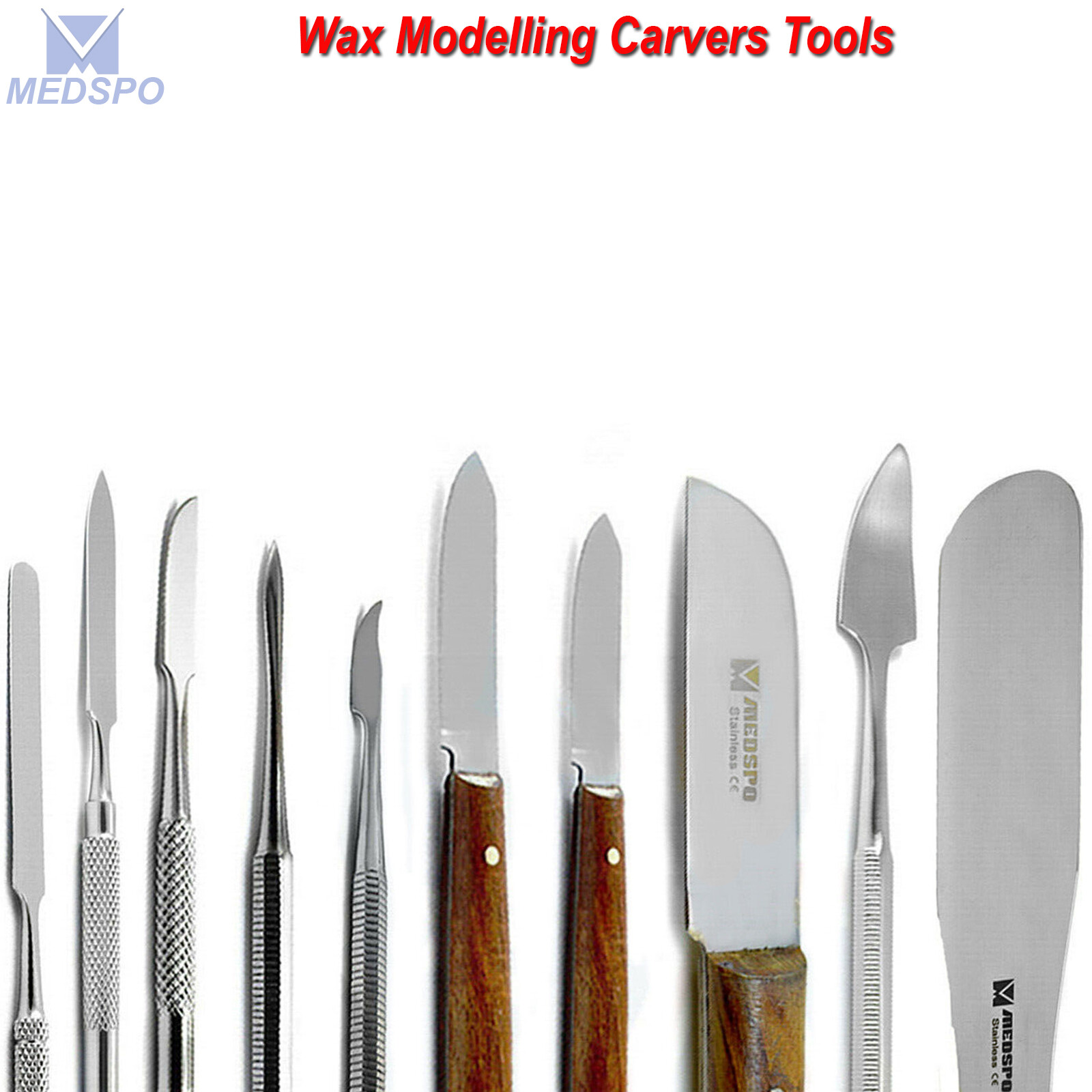 Dental Laboratory Tools Carvers Mixing Cement Dentist Wax Modelling Spatulas CE