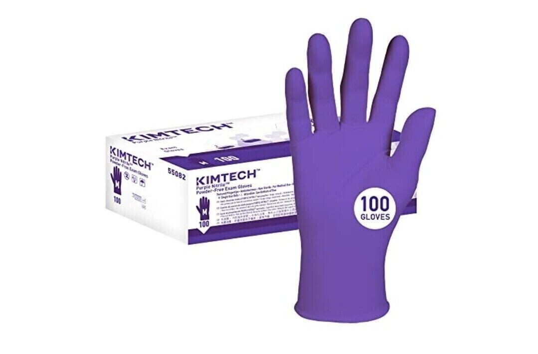 Kimtech Purple Nitrile Powder Free Exam Gloves Small