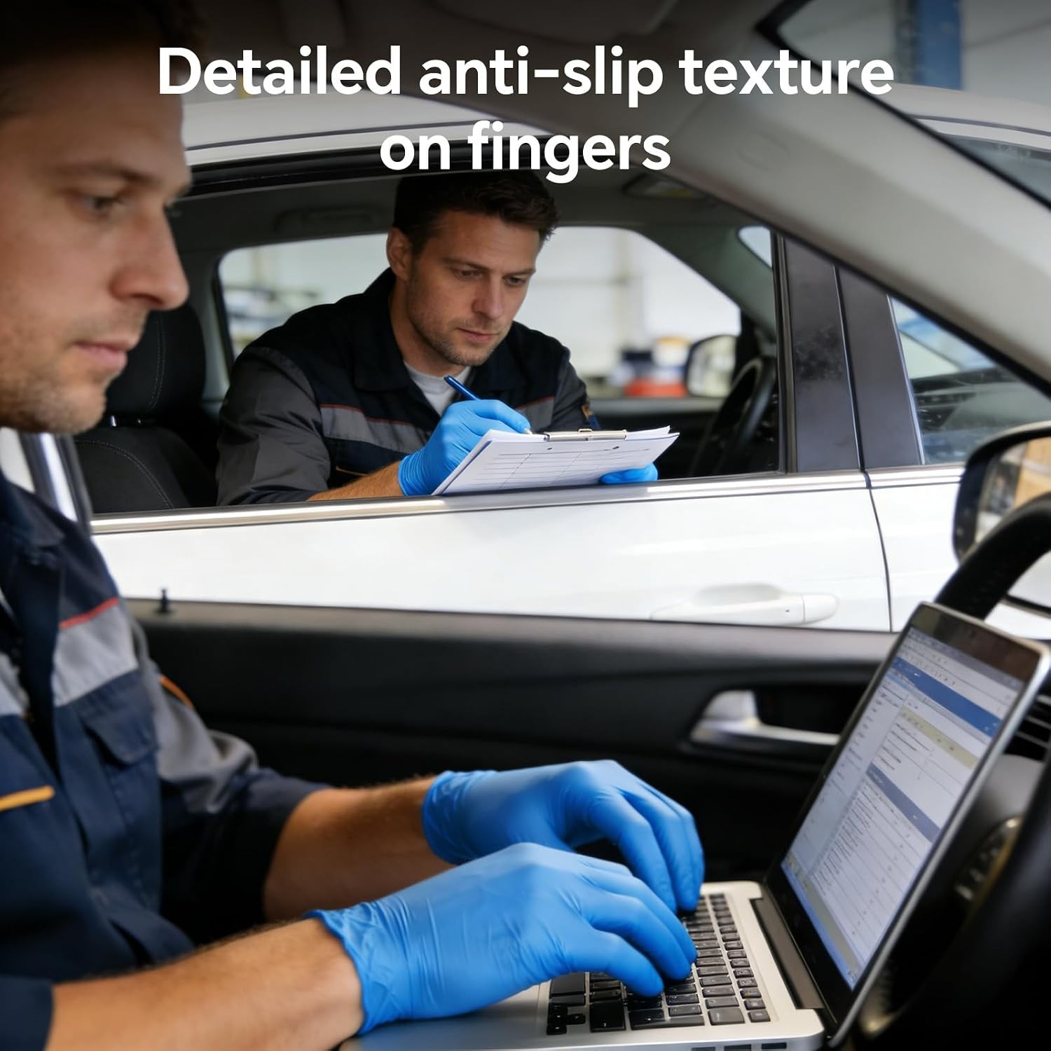 Comfortable Blue Nitrile Gloves 6 Mil – Disposable, Waterproof, for Food & More