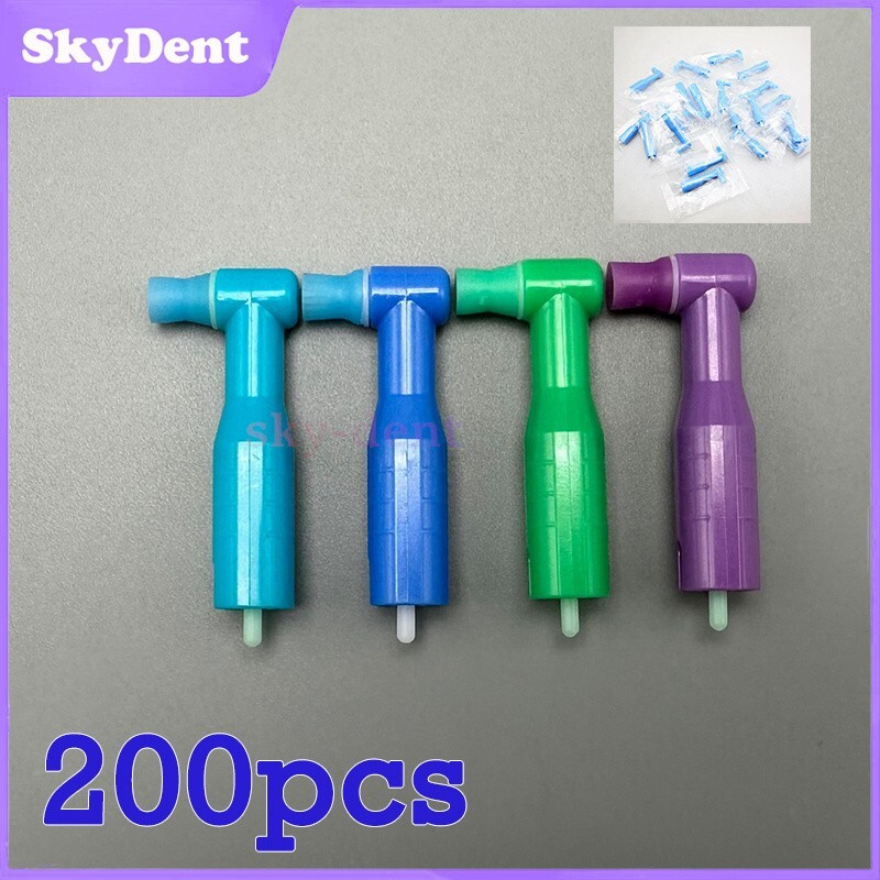 200 pcs Dental Disposable Prophy Angles Soft Top Quality Money back guarantee!