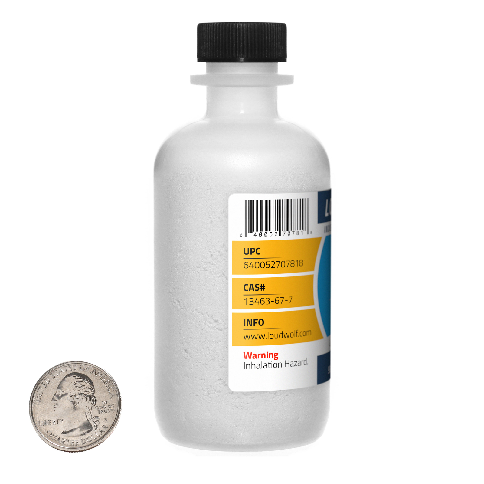 Titanium Dioxide / 1 Lb / 4 Bottles / 99.9% Reagent Grade / 44 Micron Powder