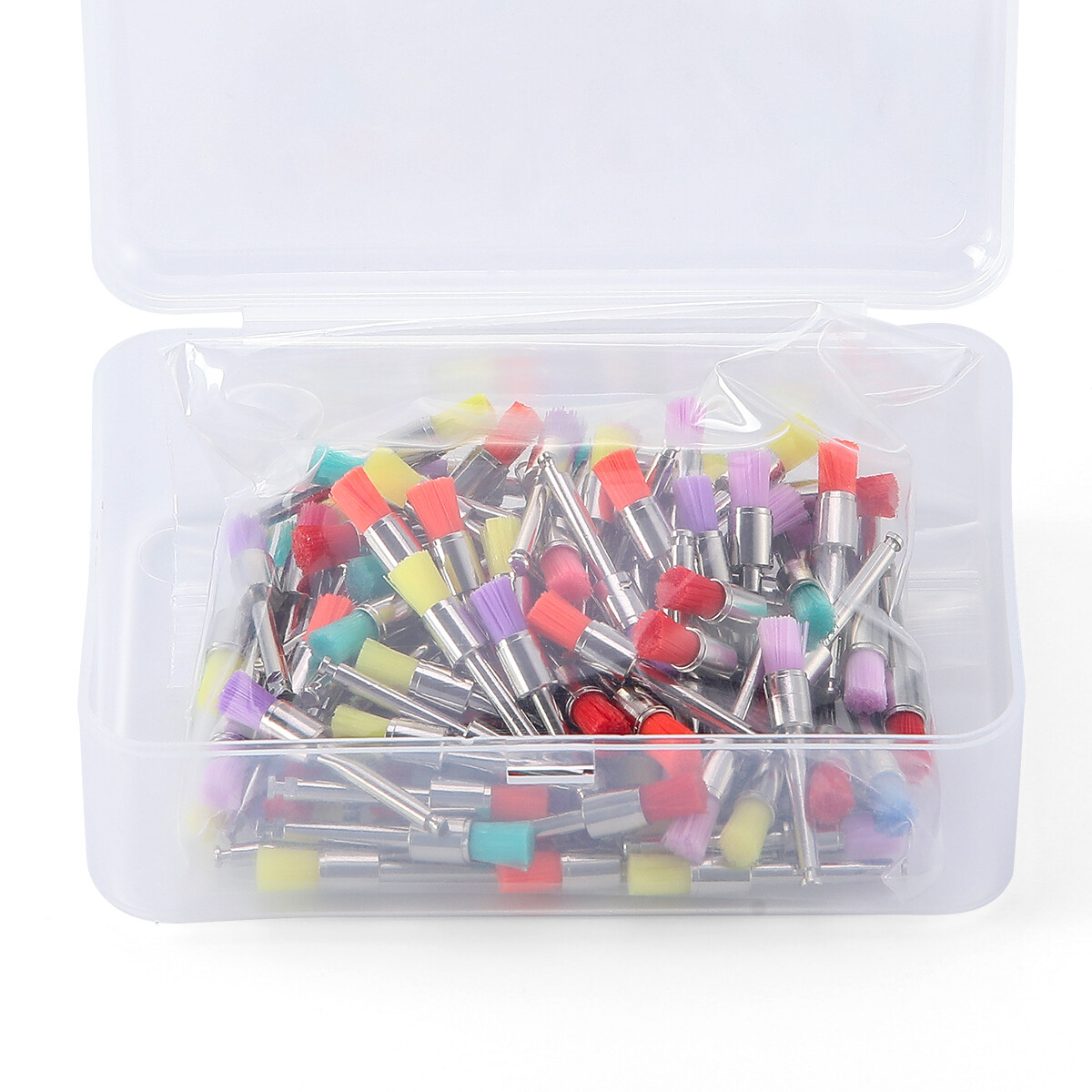 100pzas Dental Cepillos Dentales de Tazón para Pulir Tipo Plano de Nylon AZDENT