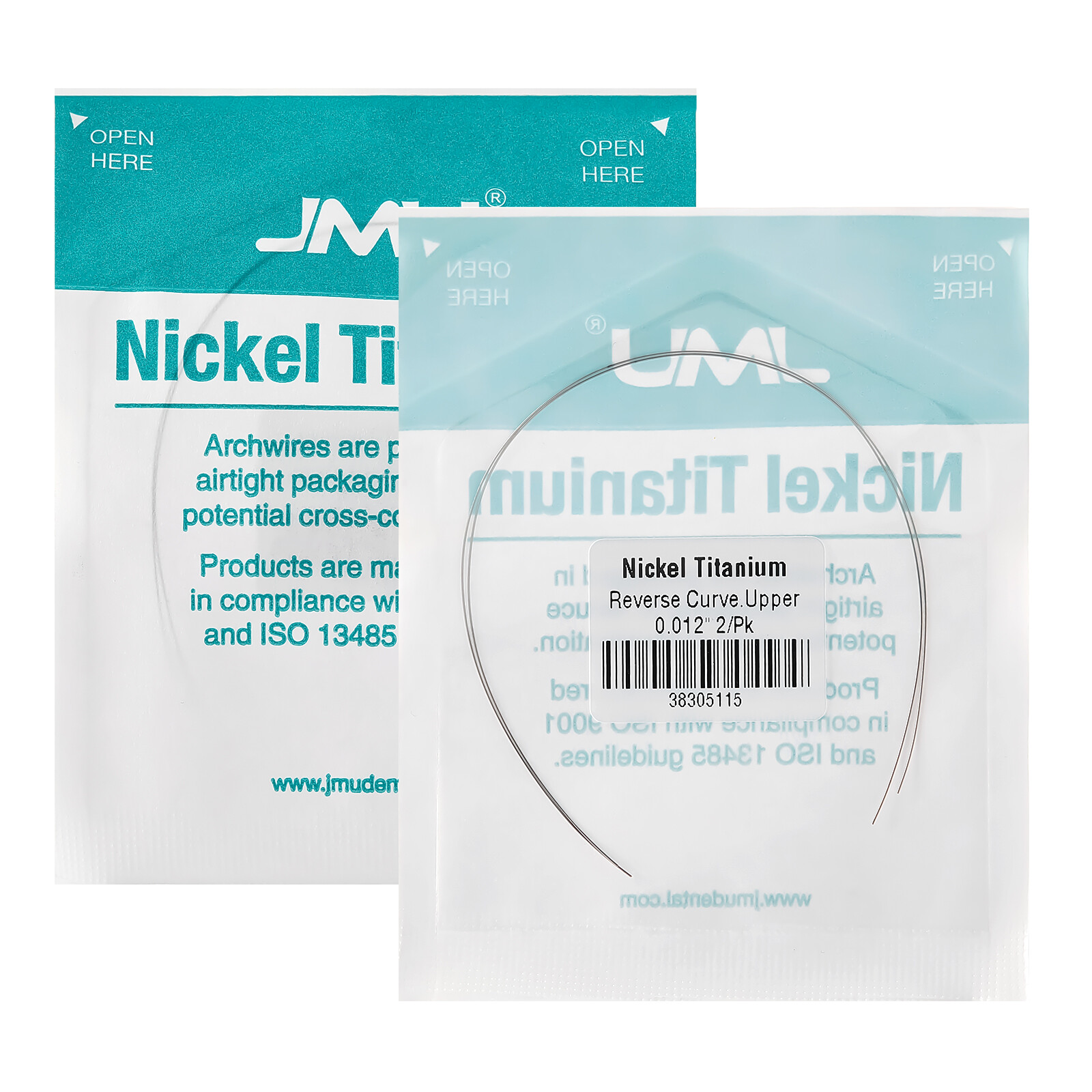 Dental Orthodontic Super Elastic Niti Arch Wires Round Reverse Curve Form Round