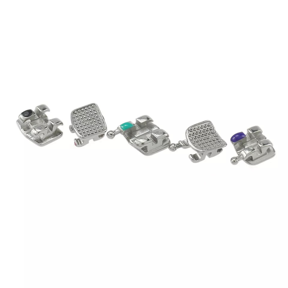 Dental Orthodontic Mini Brackets Braces Metal Roth MBT 018 022 345 Hooks MIM 5-5
