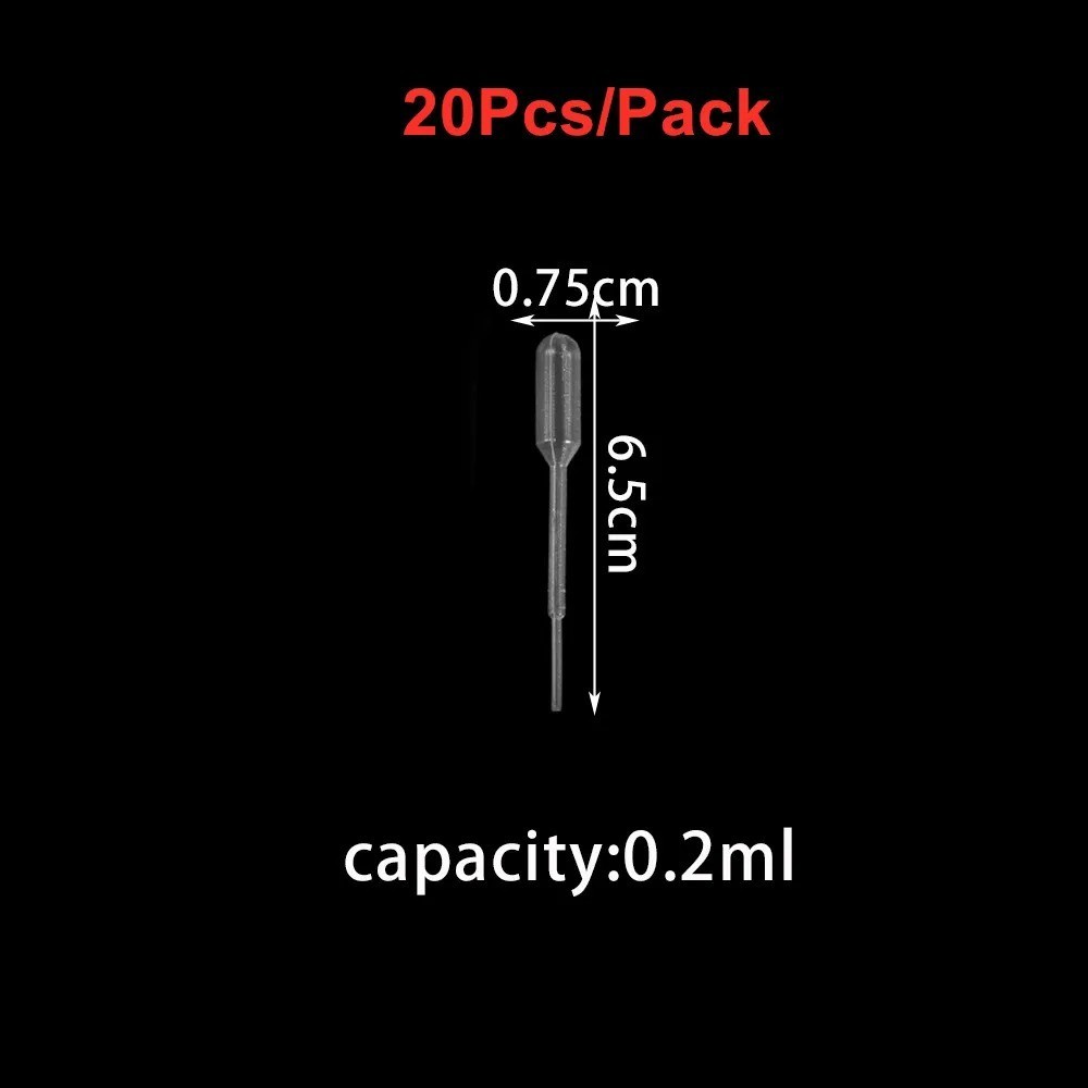 100pcs Disposable Plastic Pipettes: 1/2/3/5ml Graduated Transfer Droppers – NEW