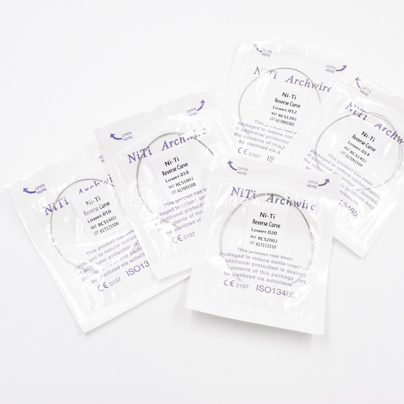50Pack Dental Orthodontic Reverse Curve Niti Arch Wire Round 012-020 Upper/Lower
