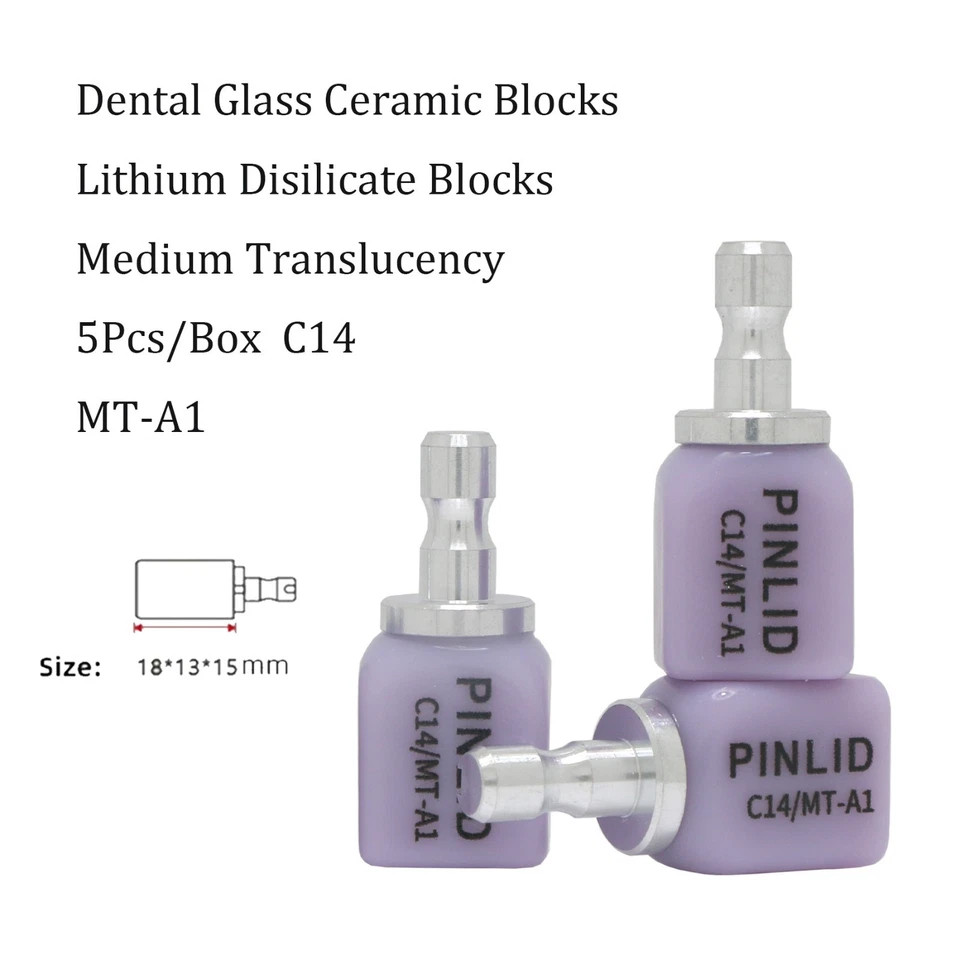 US C14MT Dental Emax Glass Ceramic Blocks Lithium Disilicate CAD/CAM CEREC Block