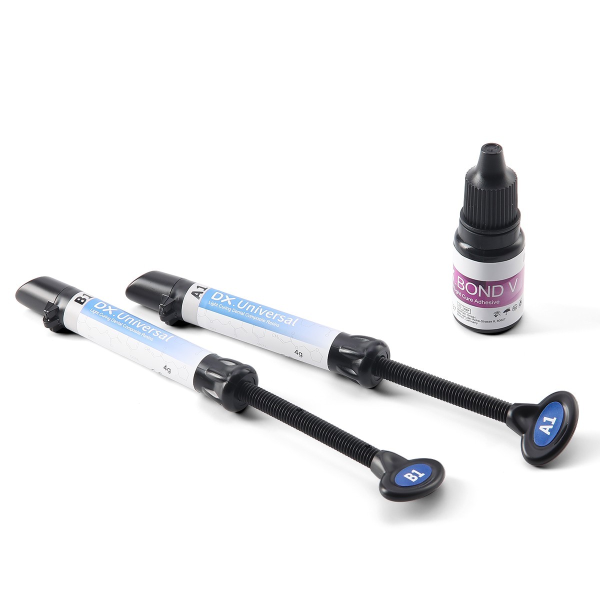 Dentex Dental resina de compuesto de cura Light Kit A1 A2 A3 A3.5 B1