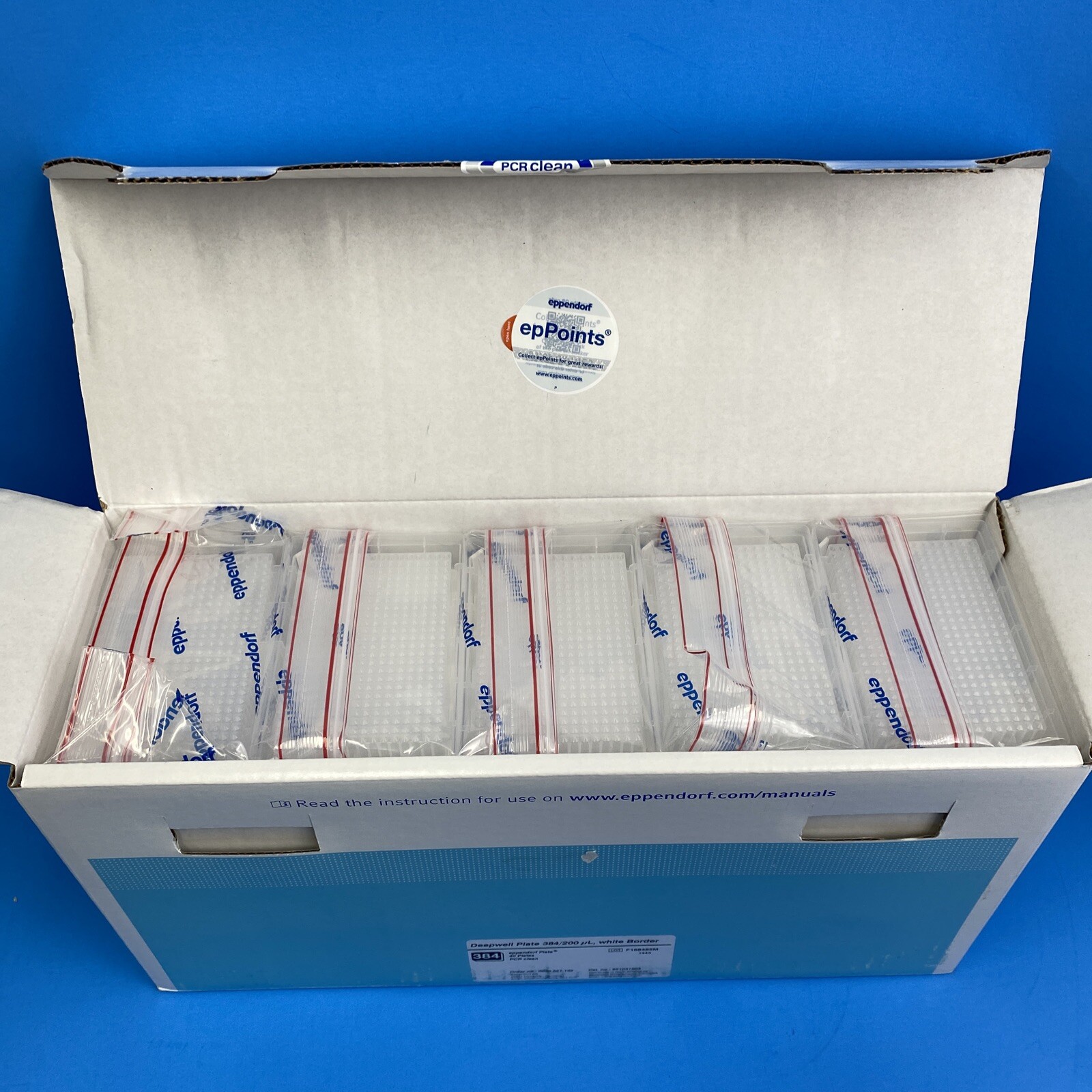 Eppendorf Microplate 384 Well Deepwell PCR Clean 40 Plates