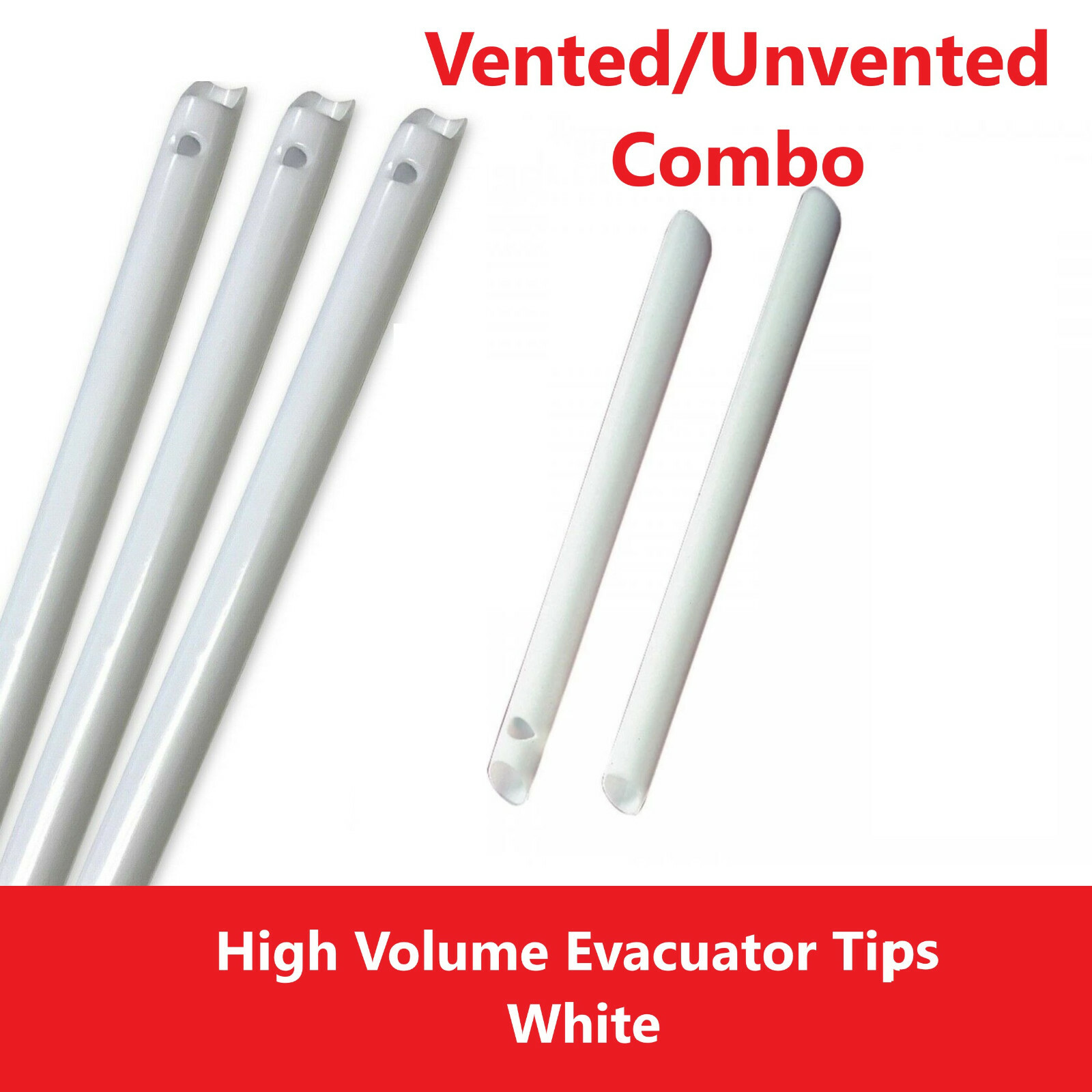 1000/Cs Dental HVE Tips High Volume Suction Dental Tips,Vented /Unvented Combo