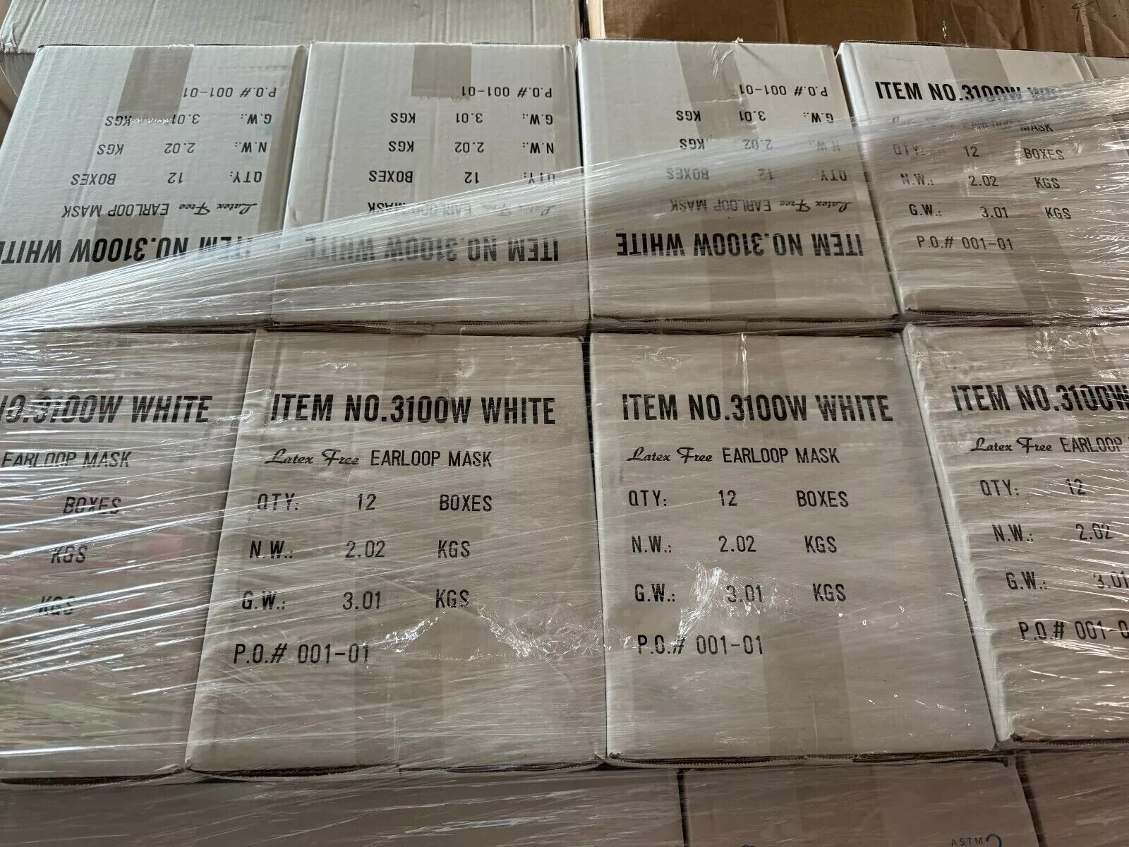 600 Pcs Case Medical White Face Mask by Maytex Comfortable ASTM Level 2