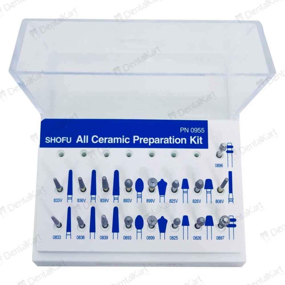 SHOFU Dental All Ceramic Preparatioon Kit for Accurate Tooth Preparation