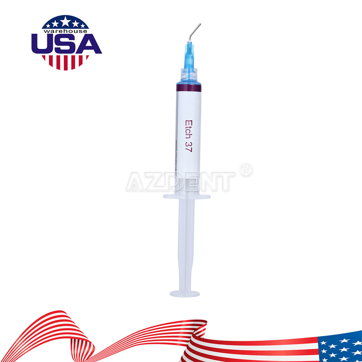 Dental Acid Etch Etching Gel 37% 5ml/syringe Dentex USPS
