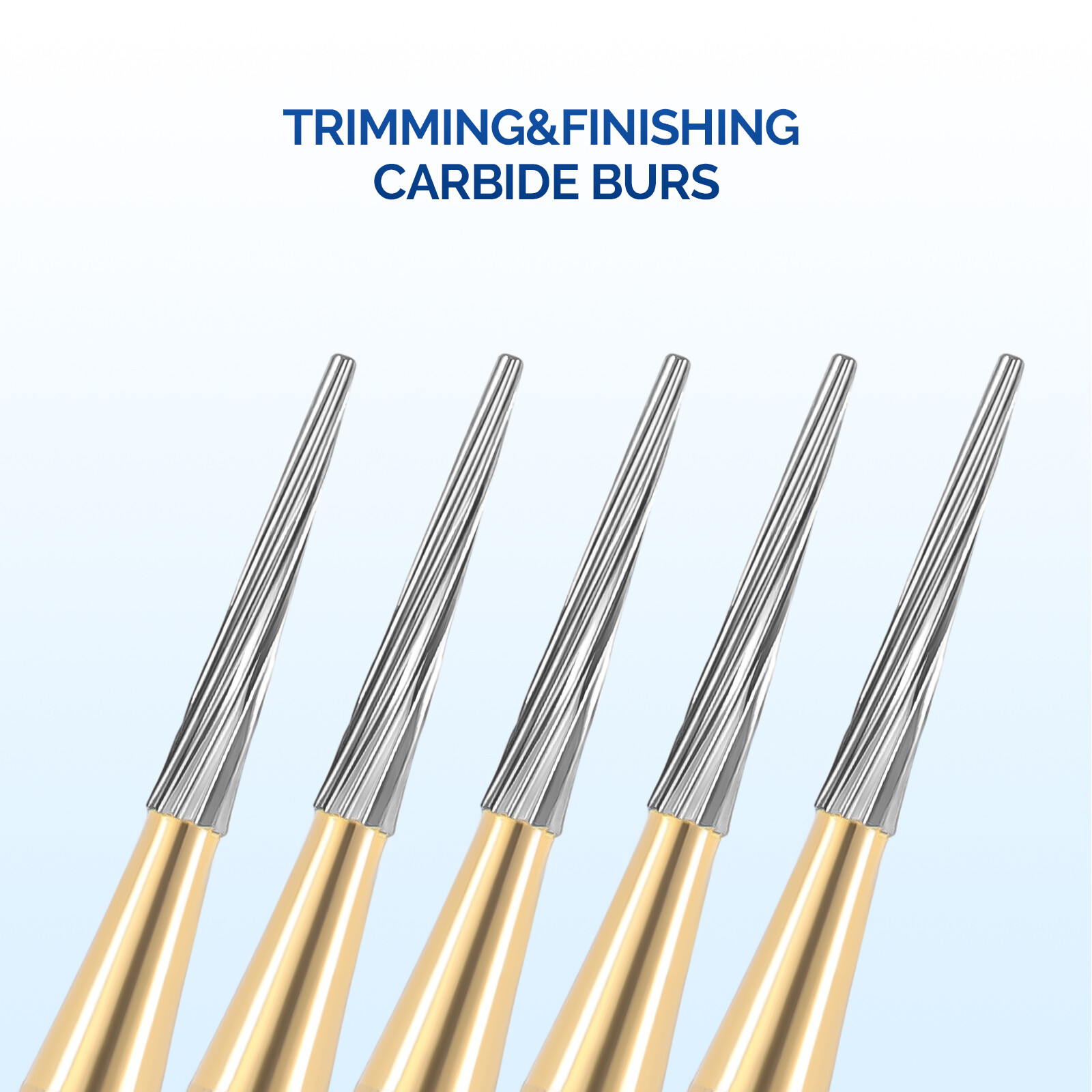 JMU Dental Orthodontic Trimming and Finishing Carbide Burs Need Egg for HP, 5PCS