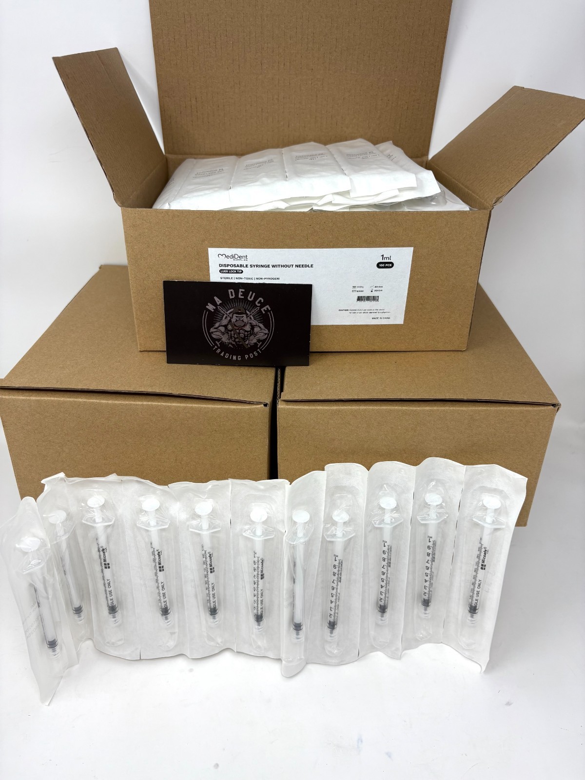 **500** Micsafe Med 1ml Luer-lock Needleless Oral Syringe