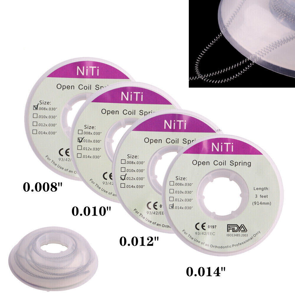 Dental Orthodontic Niti Alloy Open Coil Spring Closed Coil Spring Open & Closed