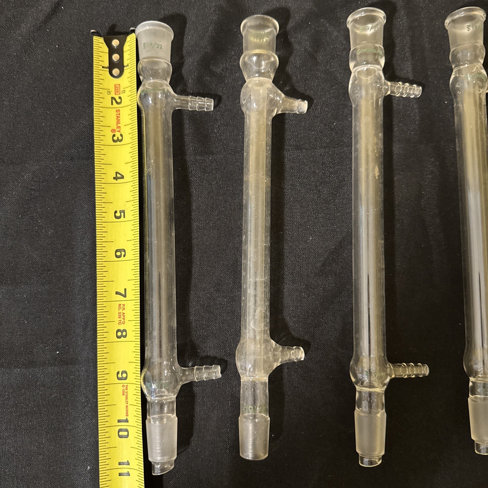 Lot Of 26 CHEMGLASS Glass 19/22 Condenser / Pyrex