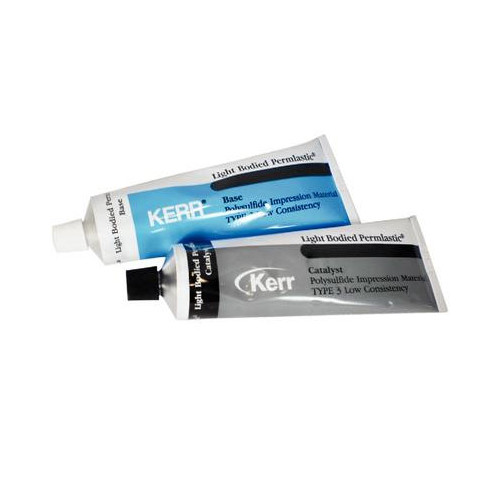 Kerr Dental 00678-NF Permlastic Polysulfide Material Light Body Base & Catalyst