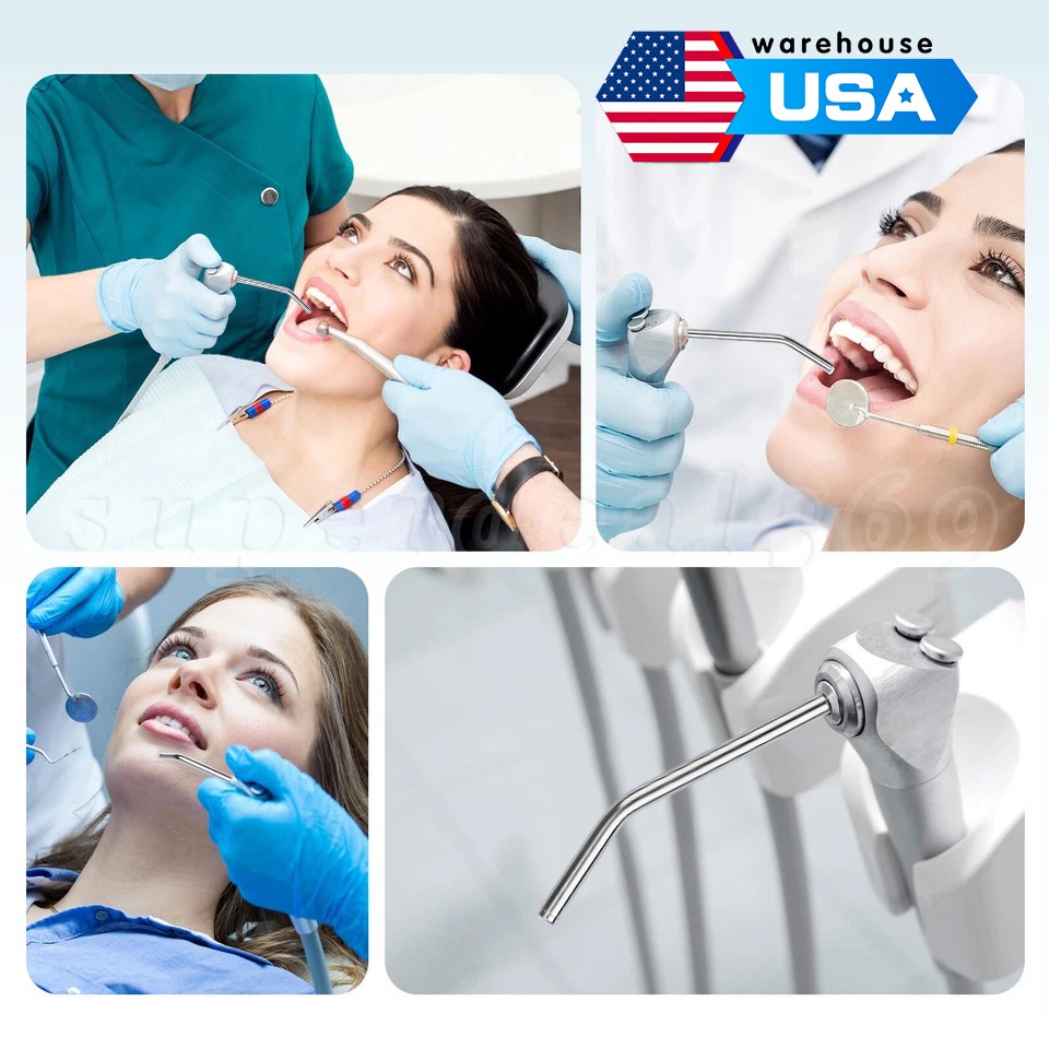 50 Pcs Dental Air Water Spray Triple Syringe Autoclavable Nozzles/Tips/Tubes OR