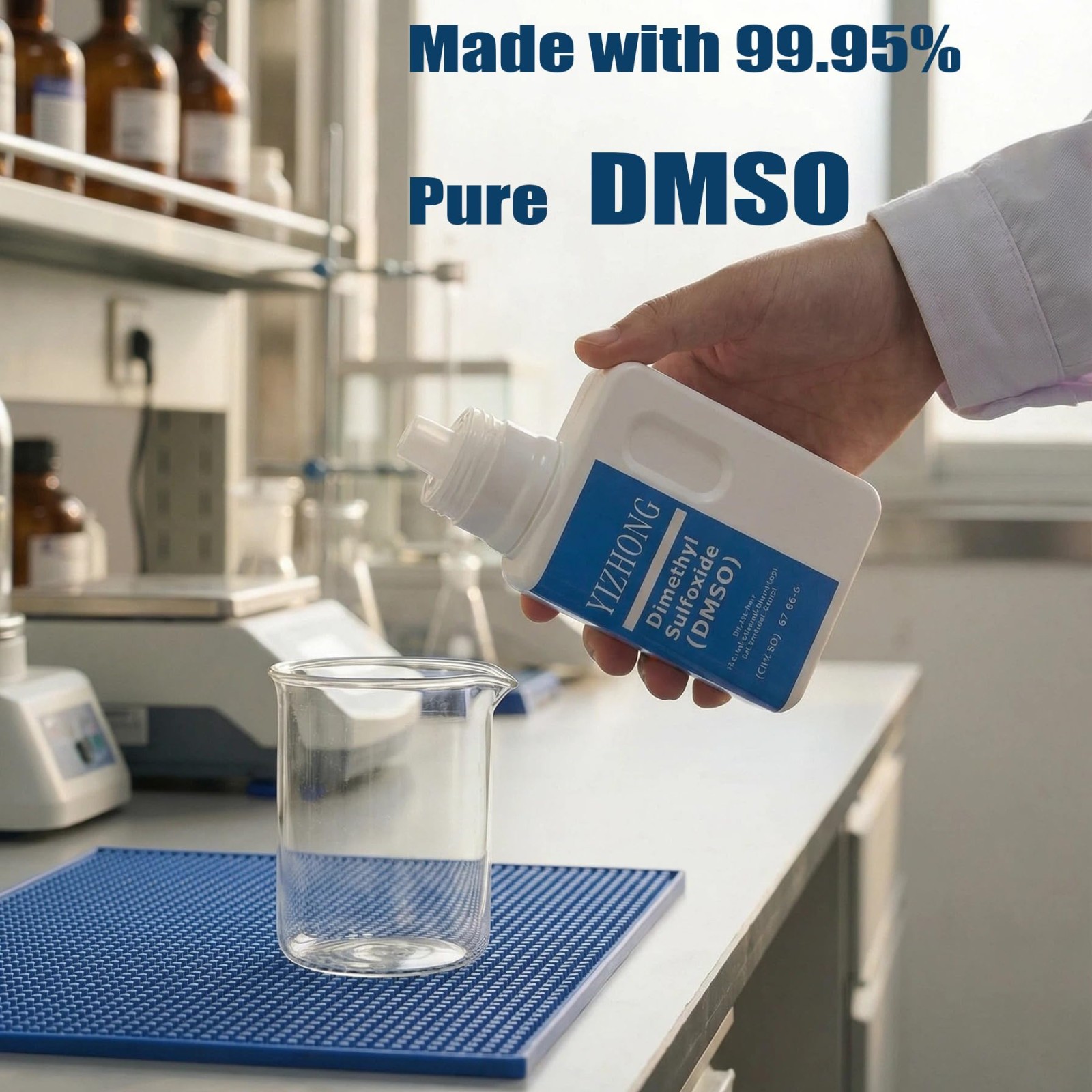 99.95% Pure Dimethyl Sulfoxide DMSO – Industrial Laboratory Grade Solvent 300ml