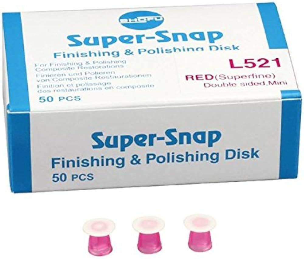 Shofu L521 Super Snap Finishing & Polishing Disks Violet Double Sided 50 Box