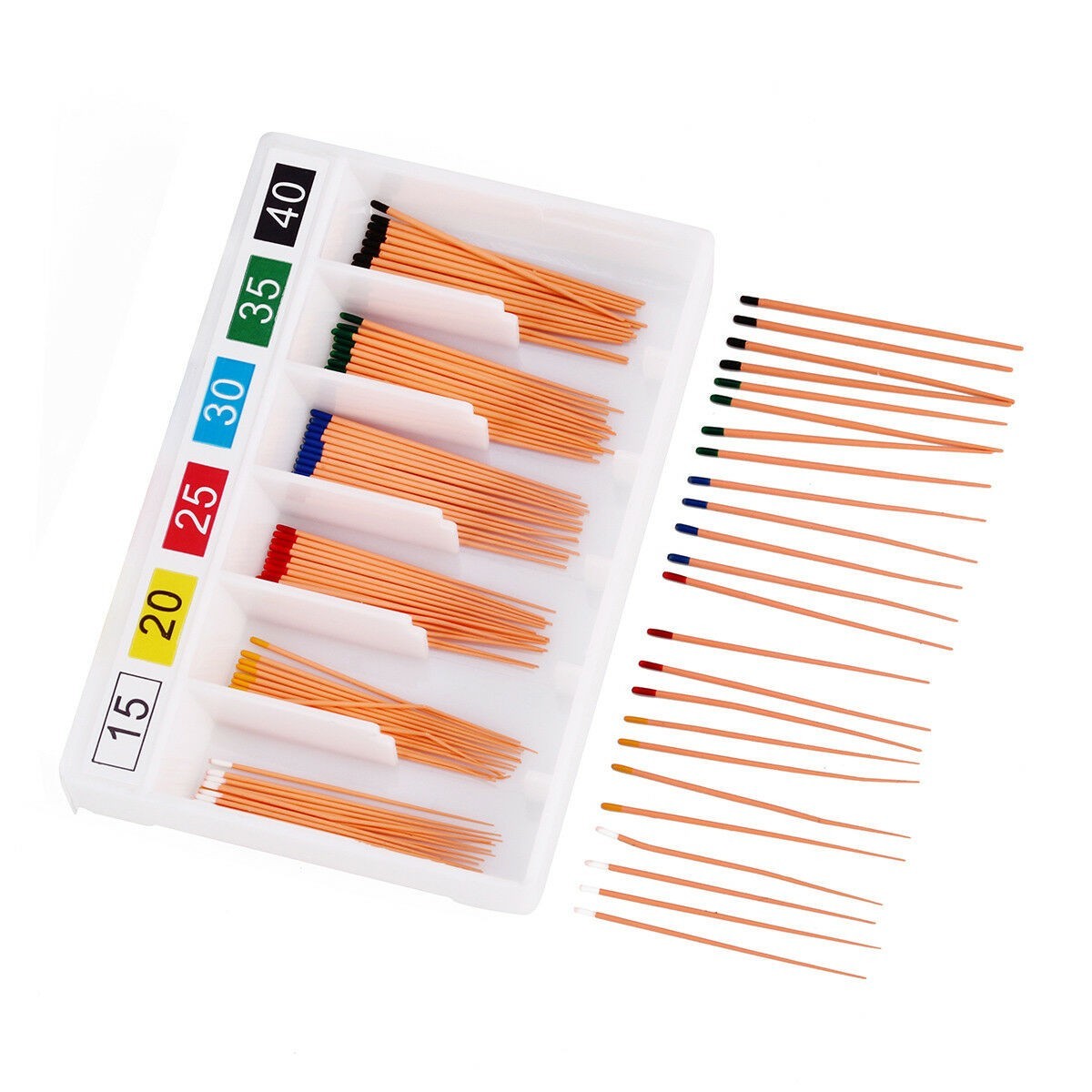 Dental Gutta Percha Points Endodontic .02.04.06 Taper for Root Canal 15-40/40-80