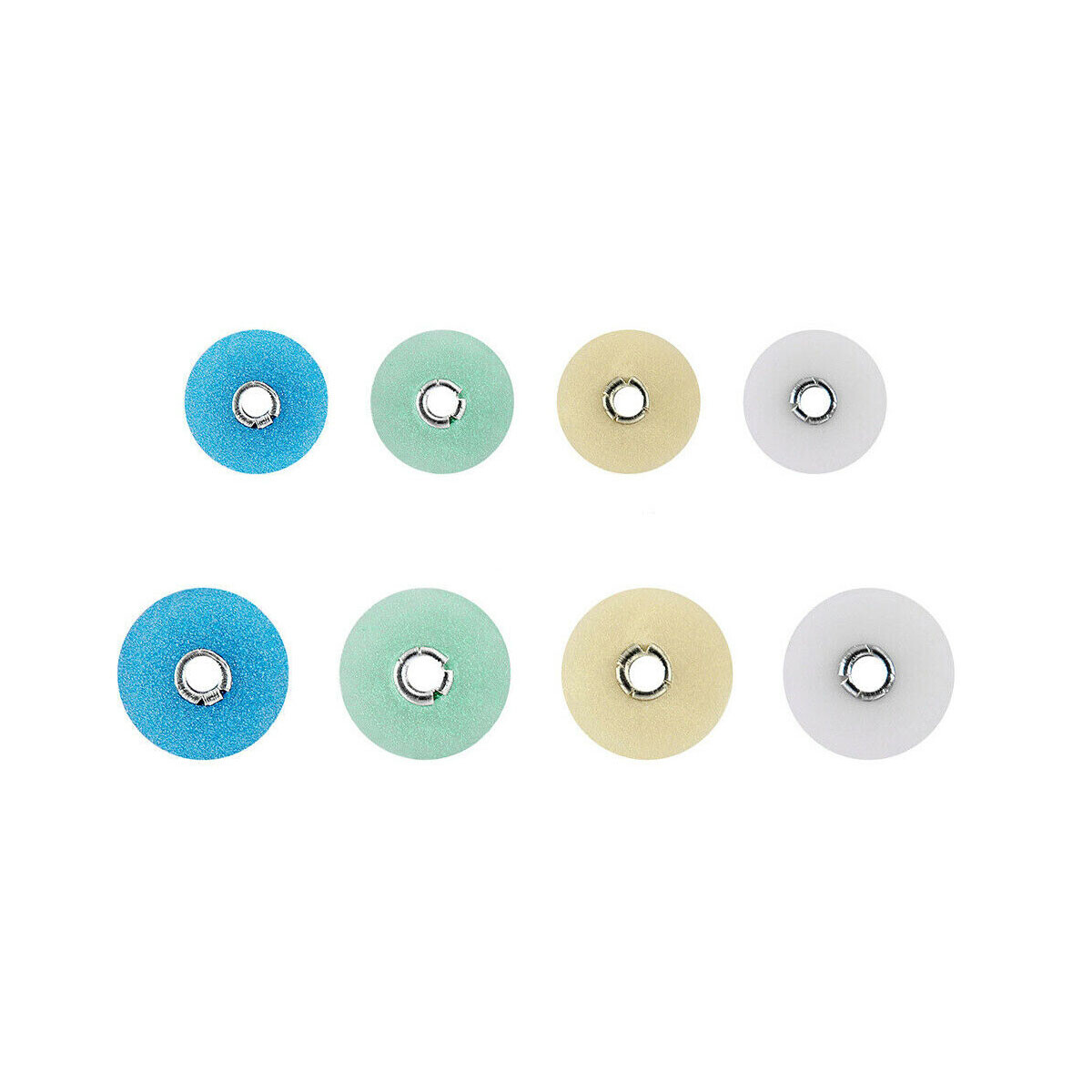 80pcs Dental Composite Finishing Polishing Discs 12/14mm+2pcs Mandrel