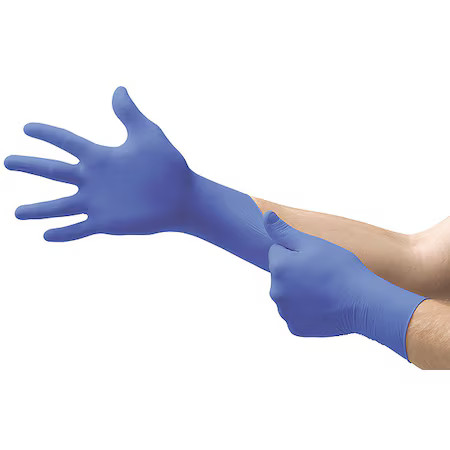 Ansell N194 Microflex Nitrile Exam Gloves, Textured Fingertips, 3.9 Mil,