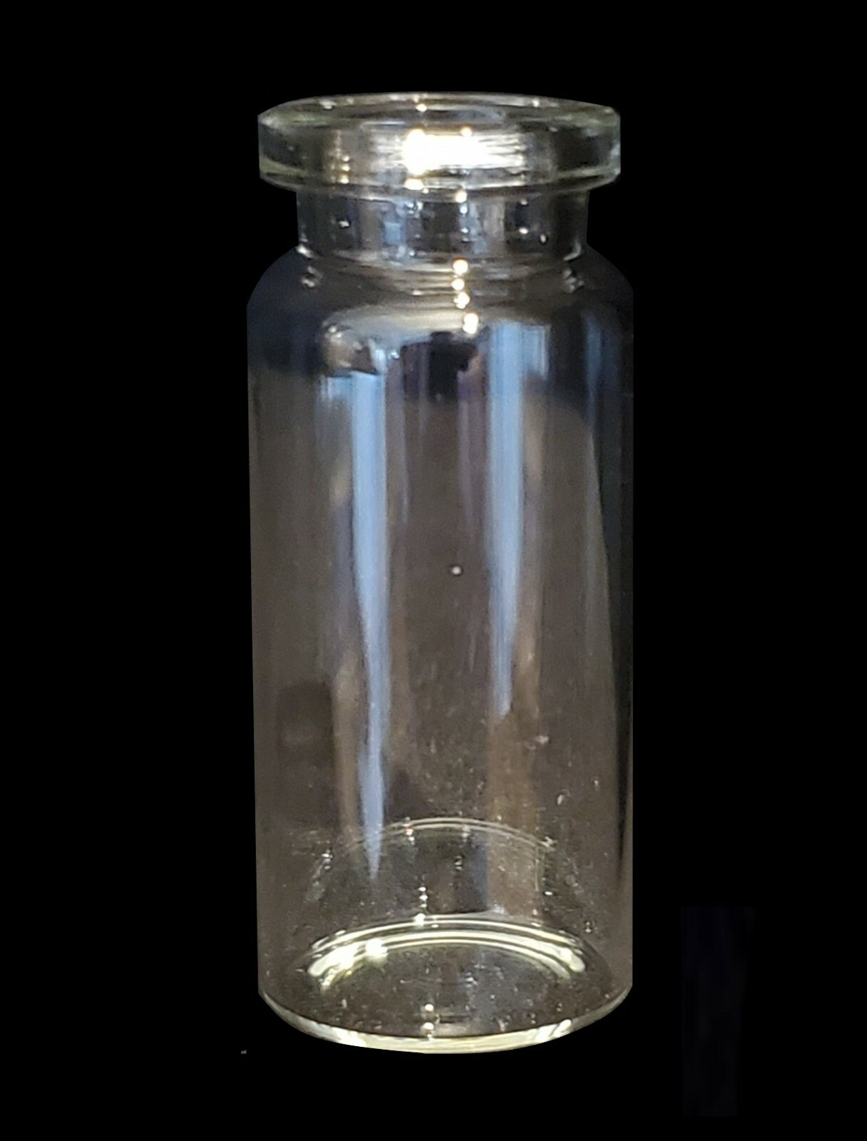 100pcs Lab 10ml Clear Vials+Caps 20mm Glass Bottles HPLC Beveled Edge Crimp Top