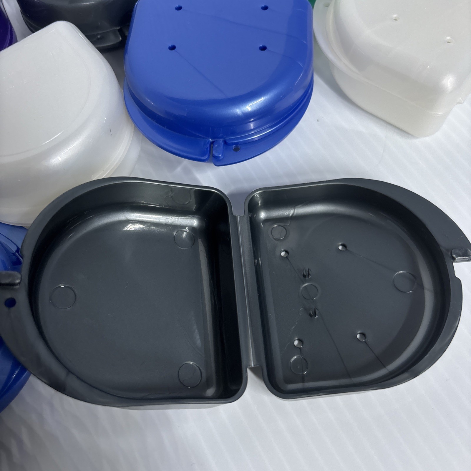 12 Dental Orthodontic Retainer Denture Mouth Guard Case Bleach Tray Box ASSORTED