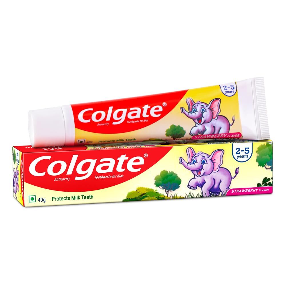 Colgate Kids Toothpaste For 2-5 Years, Strawberry Flavour, Gentle Protection