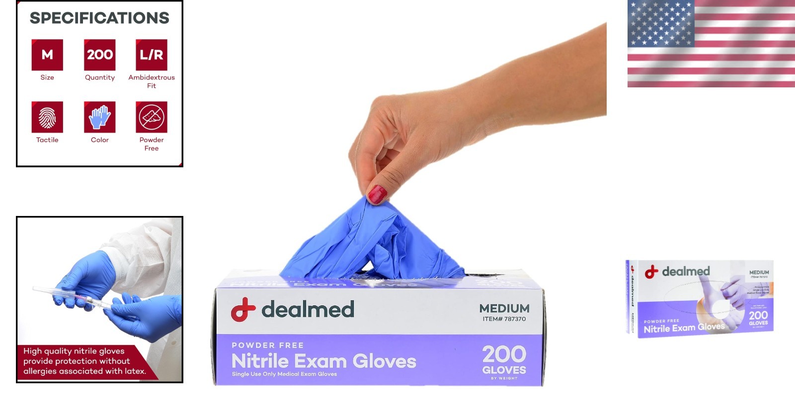 200 Count Comfortable Nitrile Gloves – Medical-Grade, Watertight, Ambidextrous