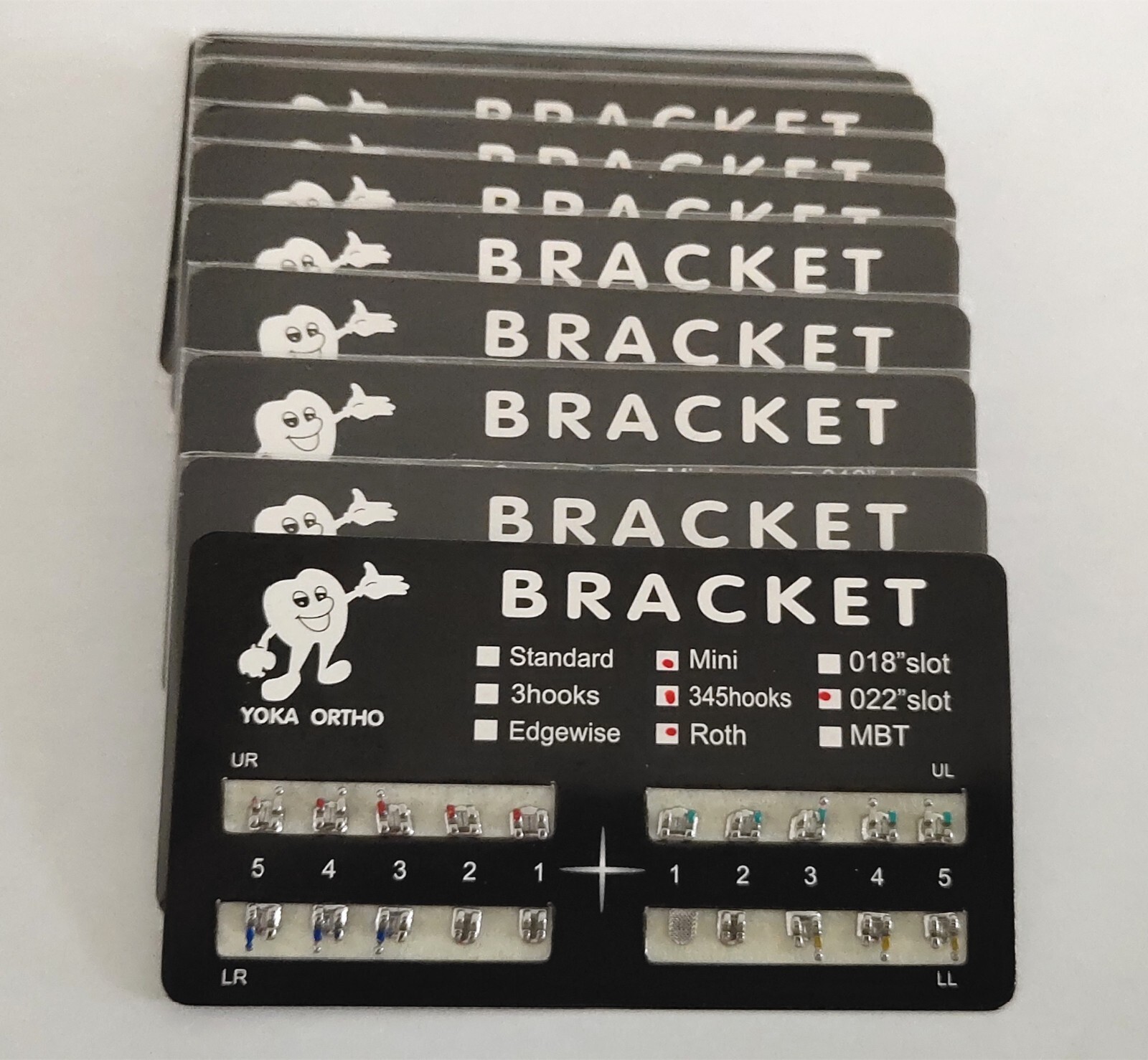 50 Sets Mini Roth 022 345 Hooks Dental Metal Braces Teeth Brackets Mesh Base