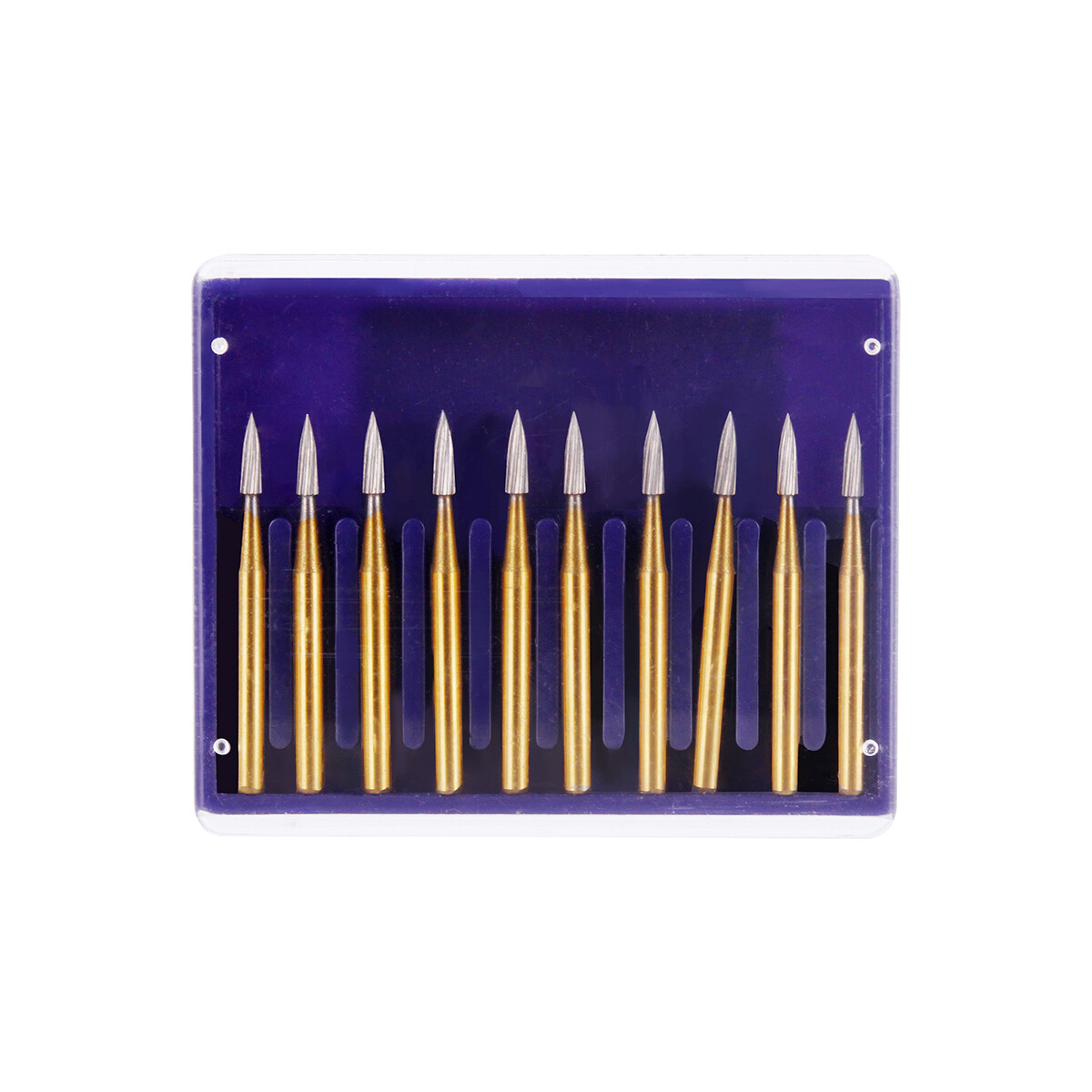 Dental Trimming/Finishing FG Gold Burs Tungsten Carbide For High Speed Handpiece