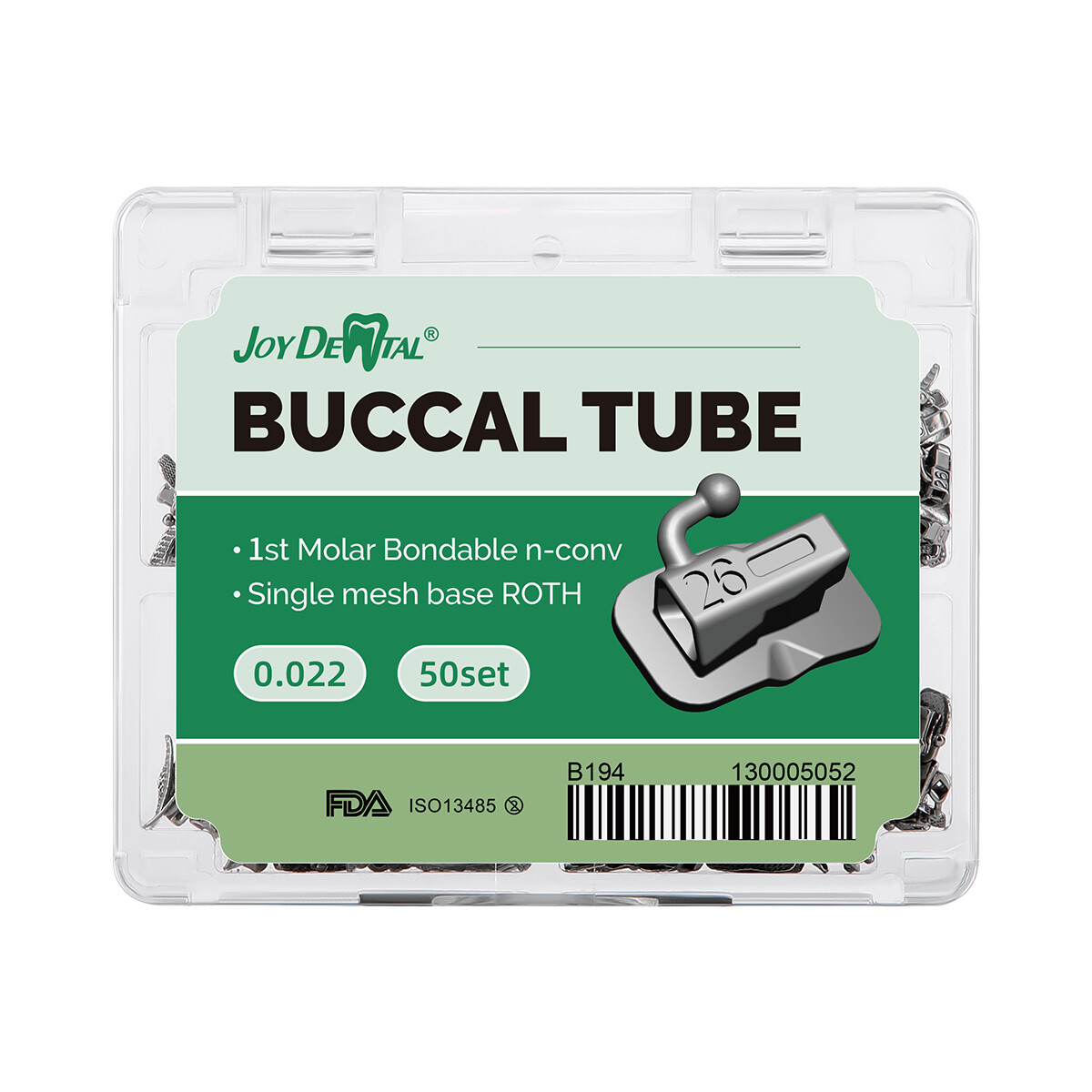 Dental Orthodontic Buccal Tubes 1st Molar Roth/MBT 018/022 Bondable Non-Conv