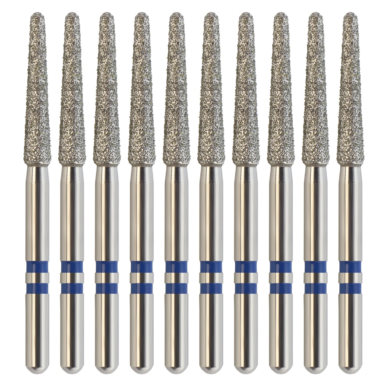 Zirconia Diamond Burs Friction Grip Egg Football Ball Round End Taper Cylinder