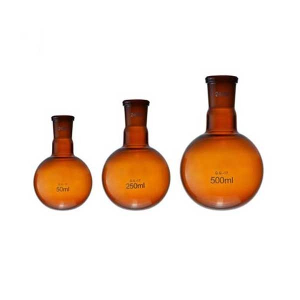 5ml-1000ml Round Bottom Amber Boiling Flask with Standard Joints Lab Supplies ca